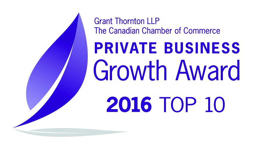 Grant Thornton & Canadian Chamber of Commerce Private Business Growth Award 2016